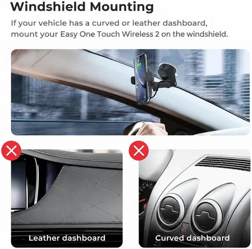 Vista 6 de iOttie Cargador de Coche Easy One Touch Inalámbrico 2 Qi Soporte de Tablero para iPhone, Samsung Galaxy, Huawei, LG, Smartphones