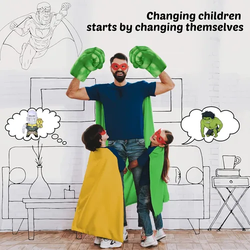 Vista 7 de Superhero Toys - Guantes de boxeo increíbles para niños y niñas, color verde