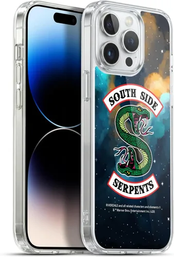 Vista 15 de Head Case Designs Funda de gel suave con licencia oficial de Riverdale con logotipo de mármol blanco y negro compatible con Apple iPhone 13 Pro Max