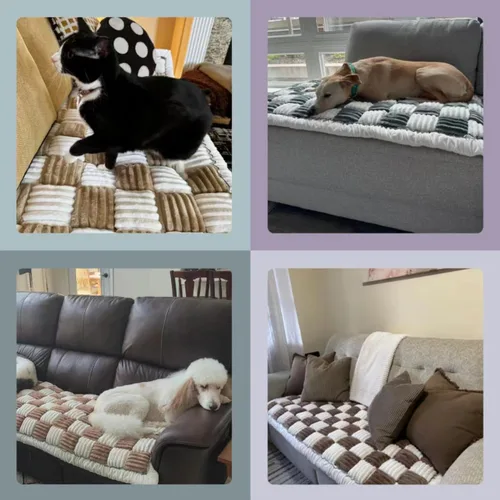 Vista 6 de Funda protectora de sofá para perros, fundas de sofá para perros, cojín de sofá para perros, lavable, alfombrilla para mascotas, fundas de sofá