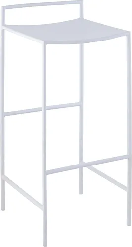 Vista 9 de JONATHAN Y Svelte - Taburete de bar de metal, altura del asiento de 29.5 pulgadas, silla de bar industrial moderna sin brazos con reposapiés Negro