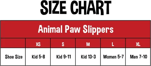 Vista 7 de Lazy One - Pantuflas con diseño de garra de animal para niños y adultos, disfraz divertido para niños, cálidas pantuflas peludas