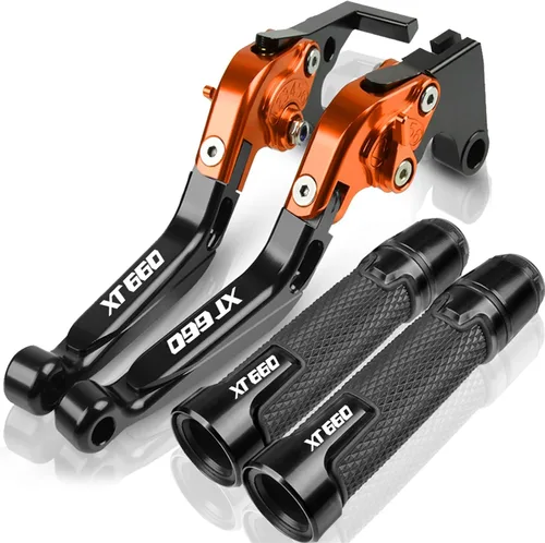 Vista 11 de Para Yamaha XT660 XT660X XT660R XT660Z 2004-2020 Palancas de embrague de freno extensibles plegables para motocicleta, embrague de freno ajustables