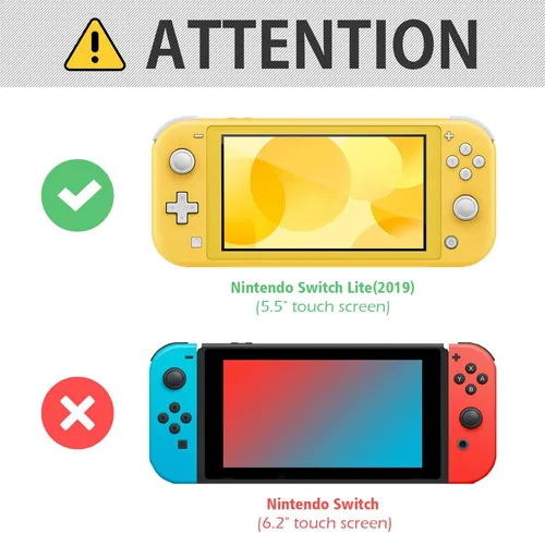 Vista 2 de JOTO 3 Pack Screen Protector for Nintendo Switch Lite, Tempered Glass Screen Film Guard Rounded Edge Real Glass Screen Protector for Switch Lite 2019