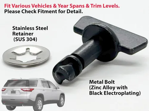 Vista 4 de APA - Tornillo y retenedor de repuesto de una pieza para Tahoe Yukon Denali 2015-2024 Cubierta de enganche transversal 11612235 11612237