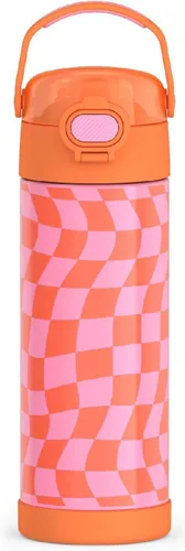 Vista 53 de THERMOS FUNTAINER - Botella aislada al vacío de acero inoxidable de 16 onzas con tapa ancha de boquilla, MINECRAFT (paquete de 6)