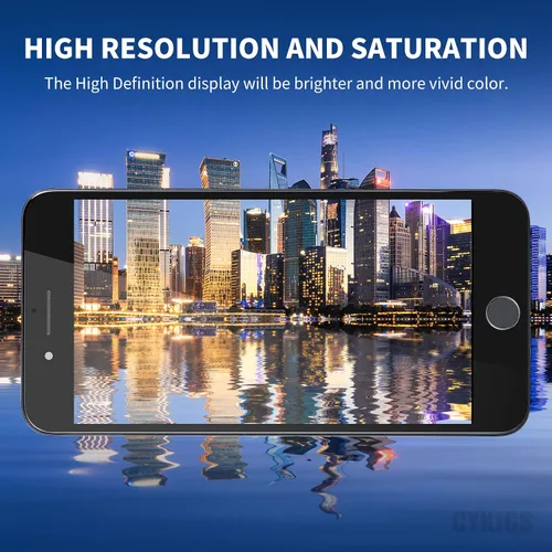 Vista 6 de Para iPhone 8 Plus Reemplazo de pantalla con botón de inicio 5.5 "Kit de reparación negro, 3D táctil 8plus pantalla LCD digitalizador montaje