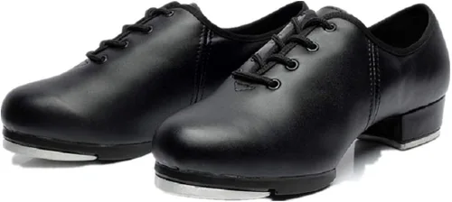 Vista 4 de BeiBestCoat Zapatos sintéticos Oxford para bailar para hombres, adultos, color negro, Negro