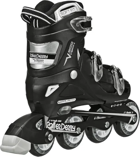 Vista 2 de Roller Derby V-Tech 500 Adjustable Performance Inline Skates for Men, Women, Kids, Teens