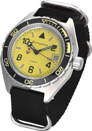 Vista 2 de Vostok Komandirskie Reloj de pulsera militar ruso automático para hombre WR 656.2ft # 650855