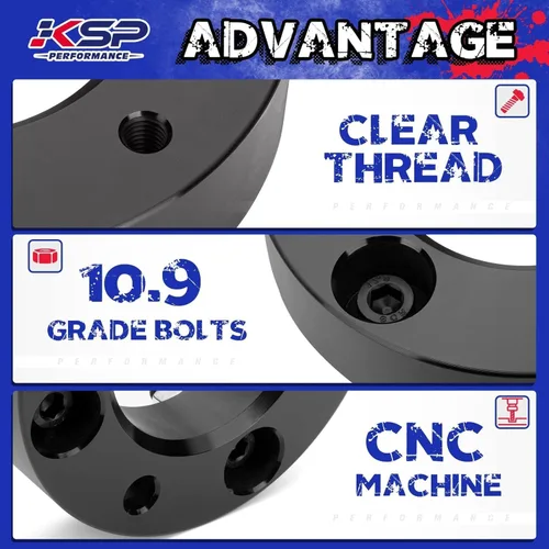 Vista 3 de KSP 2" Kits de elevación de nivelación Silverado, espaciadores de elevación de suspensión delantera de 2 pulgadas compatibles con Chevy Silverado
