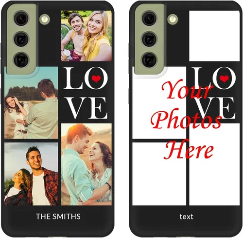 Vista 9 de Funda de teléfono personalizada para Samsung Galaxy S21 FE 5G (no compatible con Galaxy S20 FE), funda protectora suave de TPU antiarañazos, regalo