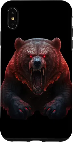 Vista 7 de Funda para iPhone 12 Mini Bear, Angry Grizzly Bear, peligroso oso de terror