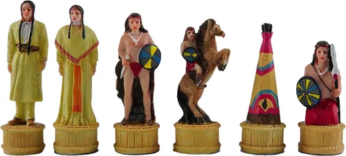 Vista 3 de American West Chessmen, Cowboys & Indians