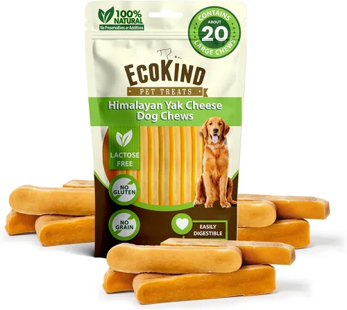 Vista 21 de EcoKind Premium Gold Yak Cheese Masticables para Perros del Himalaya, Premios para Perros de Raza Grande, Totalmente Natural, Alto en Proteínas