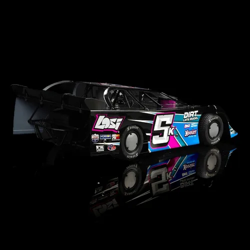 Vista 21 de Losi 22S RC Car Dirt Modelo tardío, azul, 1/10 2WD RTR Dirt Oval