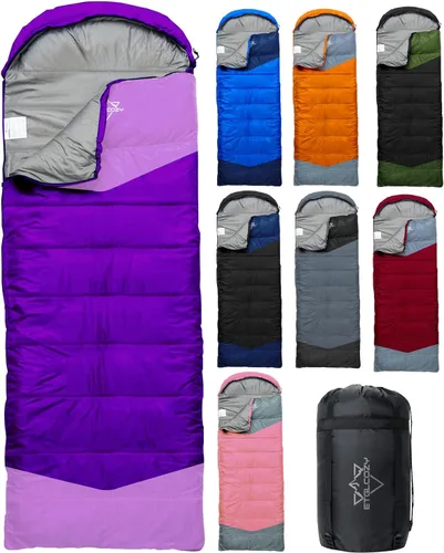 Vista 11 de Lightweight 3-Season Sleeping Bag for Adults/Kids Camping, Compact w/Compression Sack, Waterproof Ripstop, Portable for Backpacking Hiking Travel