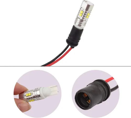 Vista 5 de WINKA T10 W5W 194 Bombillas Enchufes Adaptador de Conector de Arnés Pre-Cableado para Auto Coche 6PCS