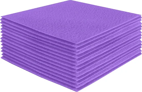 Vista 147 de FabricLA Hojas de fieltro acrílico para manualidades, cuadrados de fieltro precortados suaves de 4 x 4 pulgadas (3.9 in x 3.9 in), utiliza hojas
