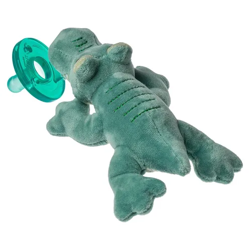 Vista 2 de Mary Meyer Chupete infantil WubbaNub, 6 pulgadas, cocodrilo africano