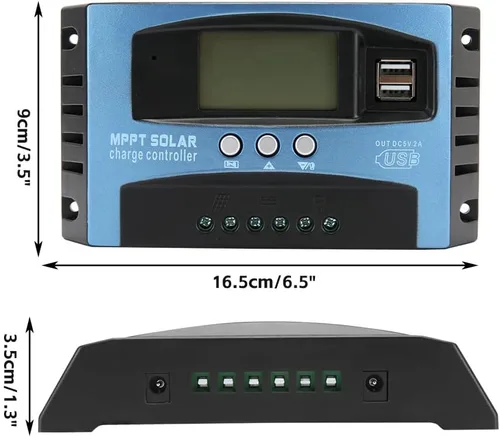 Vista 7 de Kit de Panel Solar de 600 Vatios con Paneles Solares Monocristalinos de Alta Eficiencia de 300 Vatios 2pcs para RV y Controlador de Carga MPPT