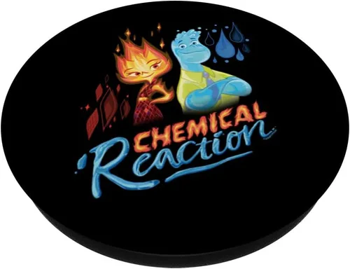 Vista 2 de PopGrip intercambiable de reacción química elemental Ember & Wade de Disney y Pixar