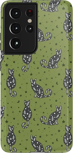 Vista 173 de Casely Funda para Galaxy S9 Postura de cadáver Yoga de esqueleto Diseño protector delgado esencial de doble capa