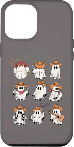 Vista 24 de Carcasa divertida para iPhone 13 Pro Max Boo Haw Western Cowboy Ghost Cowgirl