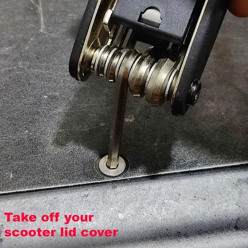 Vista 4 de Allen Keys Hex Socket Herramienta de reparación Multi Kit de radios Scooter Bicicleta Portátil