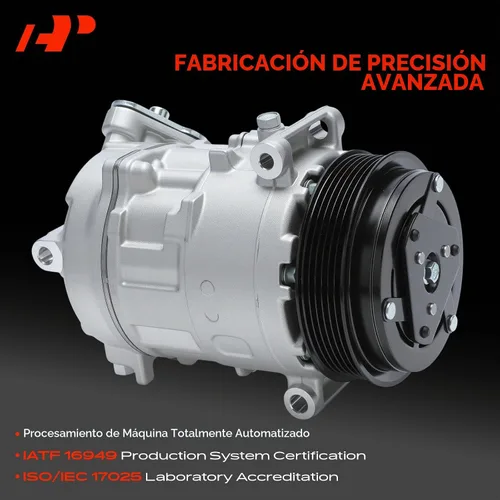 Vista 3 de Compresor de aire acondicionado A-Premium con embrague