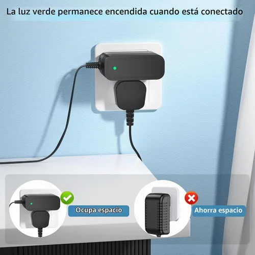 Vista 2 de Cable de alimentación para ProForm Elliptical Smart Strider 390 395 475 510 E, 480 490 500 600 LE, 400 700 510 EX, cable de carga para bicicleta
