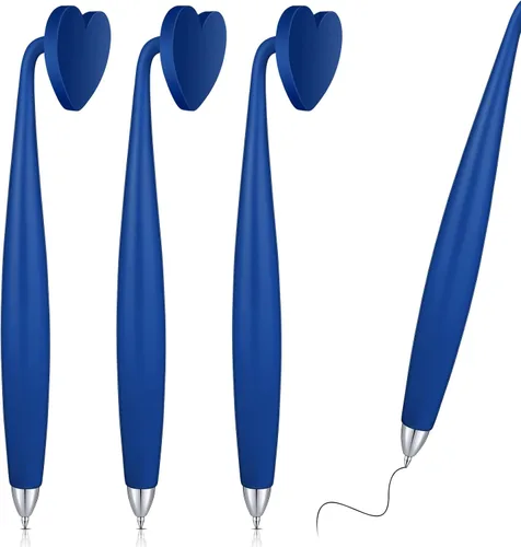 Vista 9 de Glenmal 3 bolígrafos magnéticos de tinta negra, divertido bolígrafo con forma de corazón para refrigerador y otras superficies magnéticas, regalos