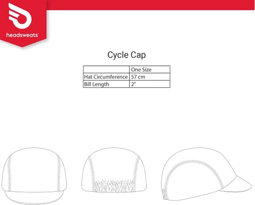 Vista 3 de Headsweats gorra de ciclismo, talla única