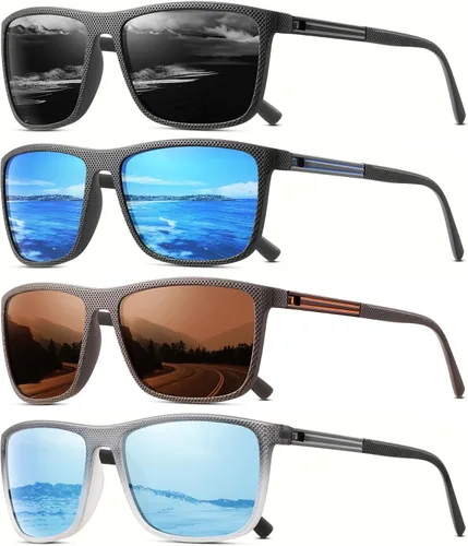 Vista 14 de Gafas de sol polarizadas para hombre, clásicas, ligeras, para conducir, pesca, golf, sol, protección UV