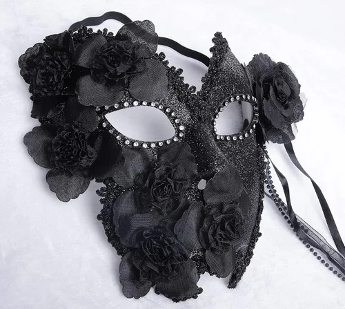 Vista 5 de Halloween masquerade Venetian Mask Costume mask Feather mask Mask Halloween Carnival party