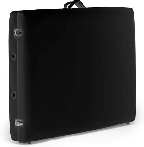 Vista 4 de Saloniture - Mesa de masaje plegable portátil profesional con estuche de transporte, color negro