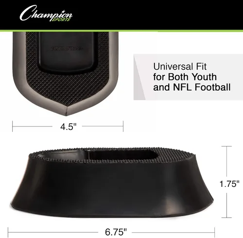 Vista 4 de Champion Sports Camiseta Kickoff Ground Zero de 1 pulgada – Camiseta oficial de fútbol NFL para patadas precisas y goles de campo, parte superior
