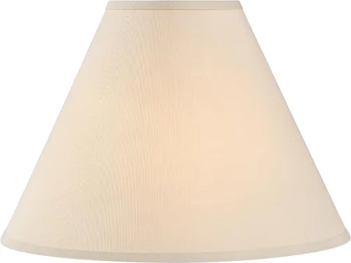 Vista 2 de Aspen Creative 32269 Pantalla de lámpara de construcción de araña con forma de imperio de transición en color beige, 16 pulgadas de ancho