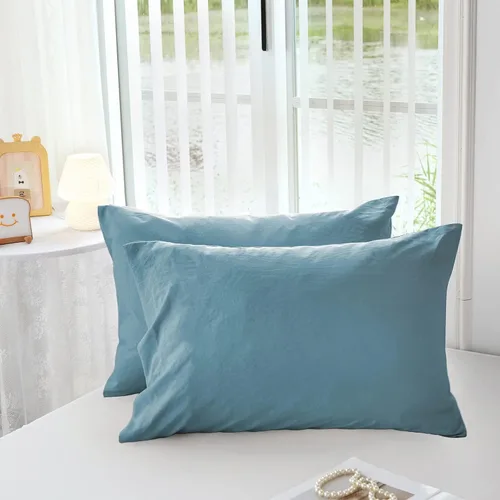 Vista 19 de MILDLY Funda de almohada súper suave – Fundas de almohada ligeras de microfibra lavada, tamaño King, color gris, 2 unidades, fácil cuidado