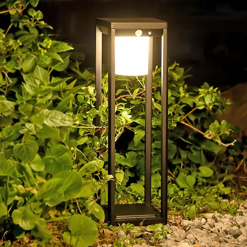 Vista 7 de Luz Solar de Pared para Exteriores con Sensor de Movimiento - Luces de Aplique Solar de Aluminio de 600 Lúmenes para Exteriores, Linterna de Pared