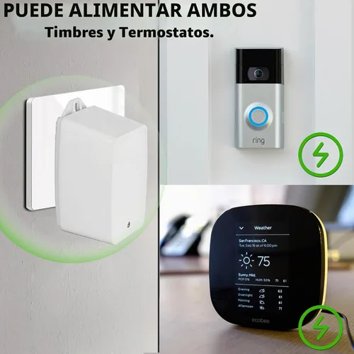 Vista 4 de 16.5V 40VA Auto-reinicio AC Timbre Transformador Plug-in 40TR
