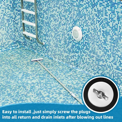 Vista 6 de Honoson 2 piezas tapones de winterización para piscina de 1 a 1.25 pulgadas, tapones para tubería de PVC/acero, tapones de goma para agujeros