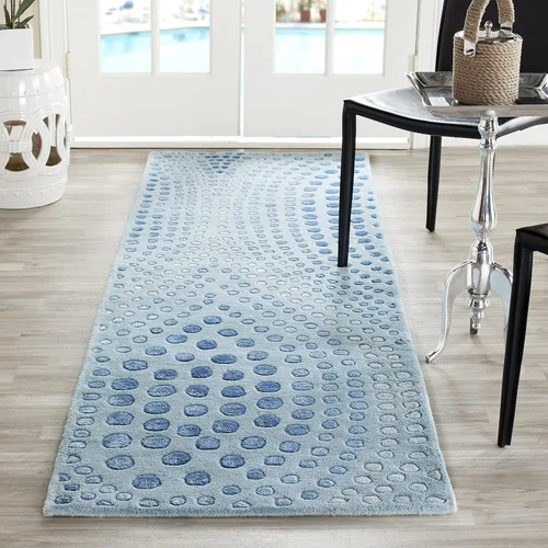 Vista 10 de SAFAVIEH Soho Collection SOH654A - Alfombra decorativa hecha a mano de lana y viscosa de 2 x 3 pies, color gris oscuro