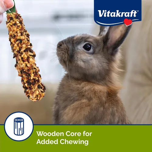 Vista 5 de Vitakraft Palitos de Golosinas para Conejos - Albaricoque y Cereza - 3.5 Oz