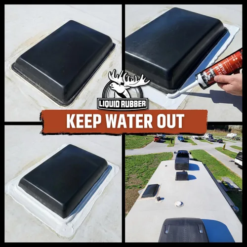 Vista 4 de Liquid Rubber - Sellador de solapa para RV, color blanco, 1 paquete