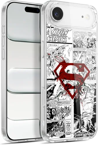 Vista 91 de Head Case Designs Funda de gel con licencia oficial de Superman DC Comics Collage Comicbook Art [protección de grado militar] compatible con Apple