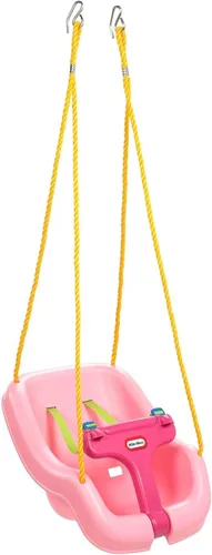 Vista 7 de Little Tikes Columpio 2-en-1 ajustado y seguro, Magenta
