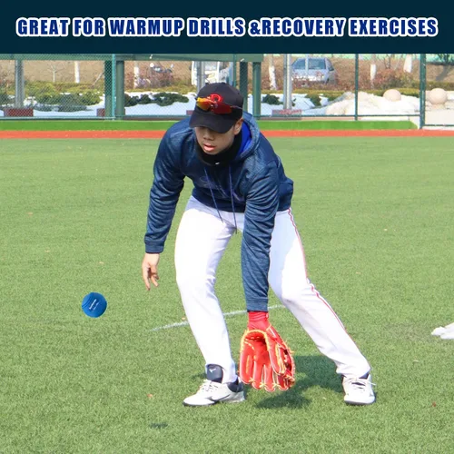 Vista 2 de SunNordic 6 Pack Weighted Baseballs Set (16 oz) - Weighted Baseballs for Hitting Training & Improved Power - Pitching Training Baseball for All