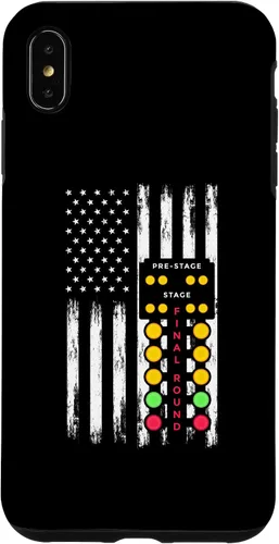 Vista 11 de American Flag Drag Strip Auto Tree Light Racecar Driver Case for iPhone 16