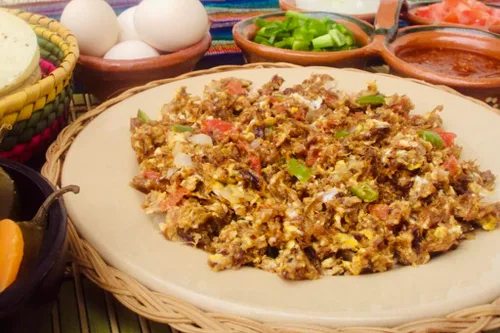 Vista 7 de Machacado Carne Seca De Res Carne Res Carne Rallada Jerkey De México Apodaca N.L. (4oz)